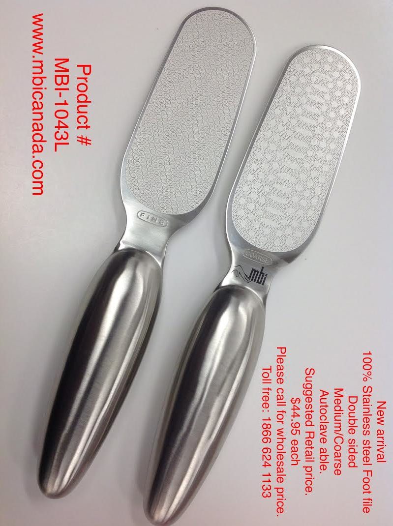 STAINLESS STEEL PROFESSIONAL FOOT FILE