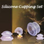 Silicone 4 pce cupping set with bag