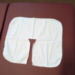Horseshoe Headrest Cover - White or Ivory Flannel